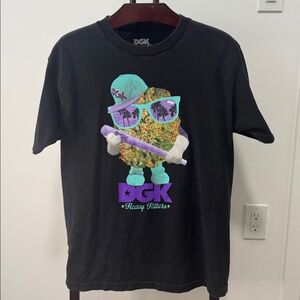 DGK Black Heavy Hitters Cotton Skate Tee.  Sz M RARE